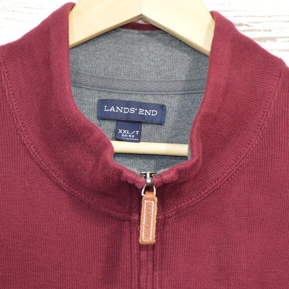 Land's End  Maroon Pullover XXL/T 50-52 - Picture 3 of 4